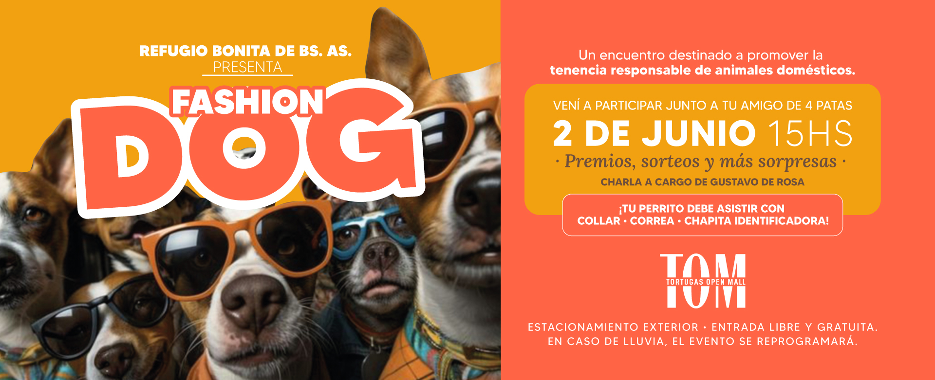 Tortugas Open Mall junto a Refugio Bonita presentan Fashion Dog: un evento para promover la adopción responsable