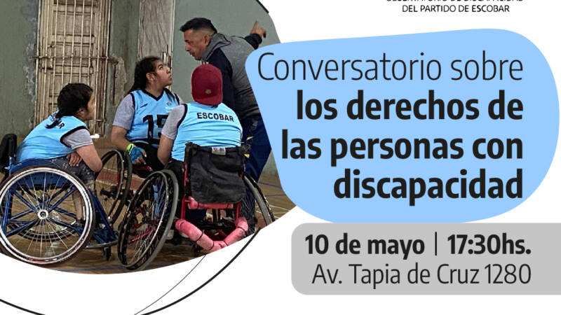 El HCD de Escobar  anuncia la realización del Conversatorio: “Derechos de las Personas con Discapacidad”
