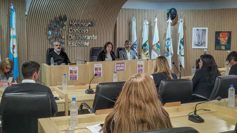 Hubo una Sesión especial, en el HCD de Escobar,  por el día de “Ni una menos”