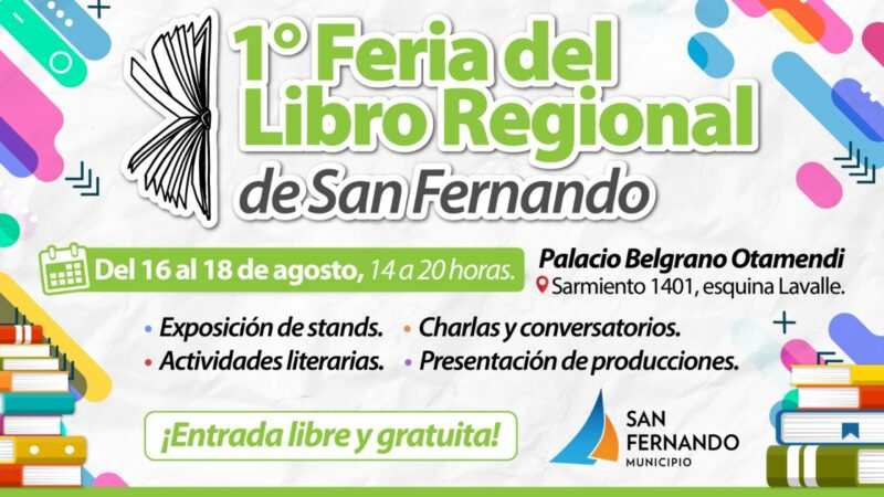 Hoy se inicia la Feria del Libro Regional de San Fernando