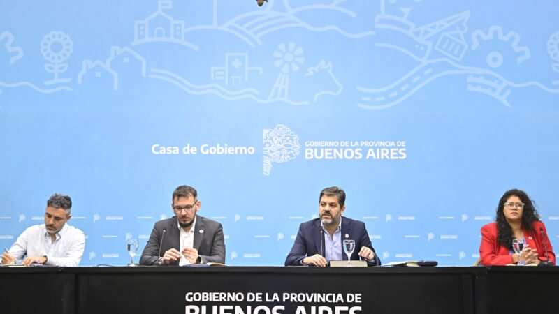 Conferencia de Prensa del Gobierno de la Provincia de Buenos Aires