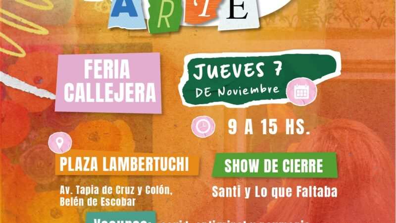 Este jueves, en la Plaza Lambertuchi de Belén de Escobar, se celebra la “Semana por Amor al Arte”