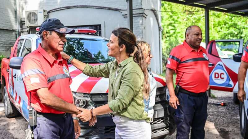 Verónica Sabena recorrió servicios de guardia y felicitó a trabajadores y trabajadoras municipales en su día