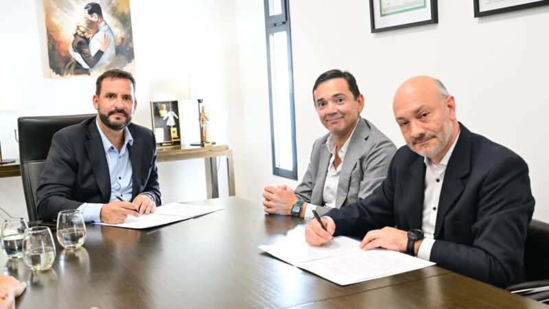 El Municipio firmó un convenio con Metropol para ampliar el corredor aeróbico Sarmiento en Belén de Escobar