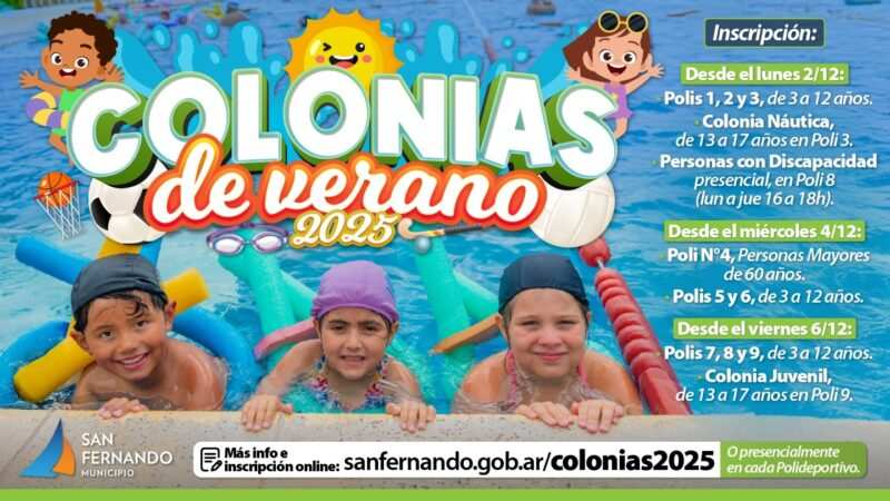 Colonias de Verano 2025 en San Fernando: Diversión y Deporte para Todas las Edades