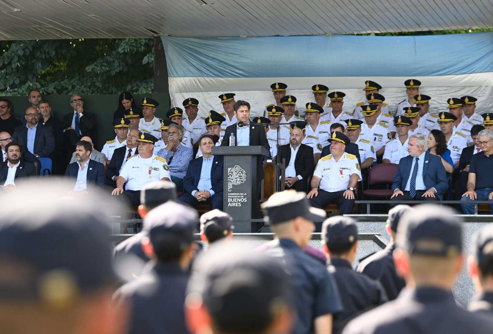 Kicillof encabezó el acto por el Día de la Policía de la Provincia