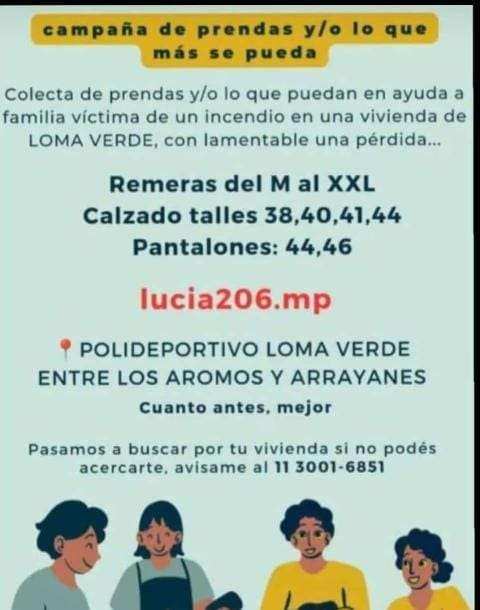 Campaña Solidaria en Loma Verde: ¡Tu ayuda puede hacer la diferencia!