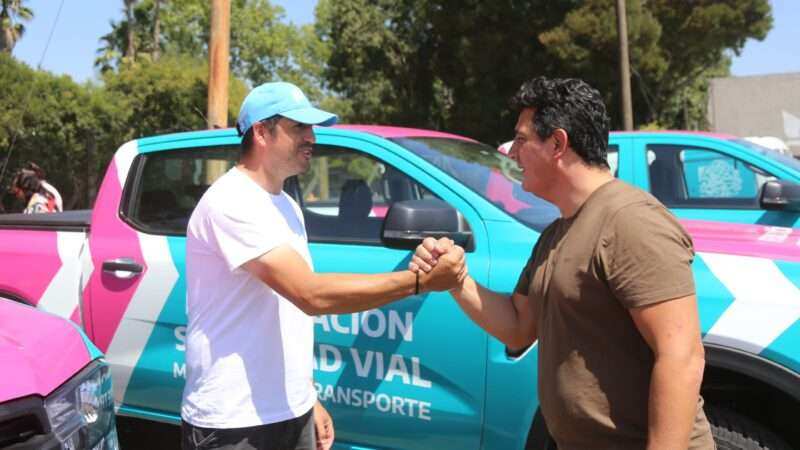 Con los pies en la ruta, Marinucci supervisó la seguridad vial en el cambio de quincena