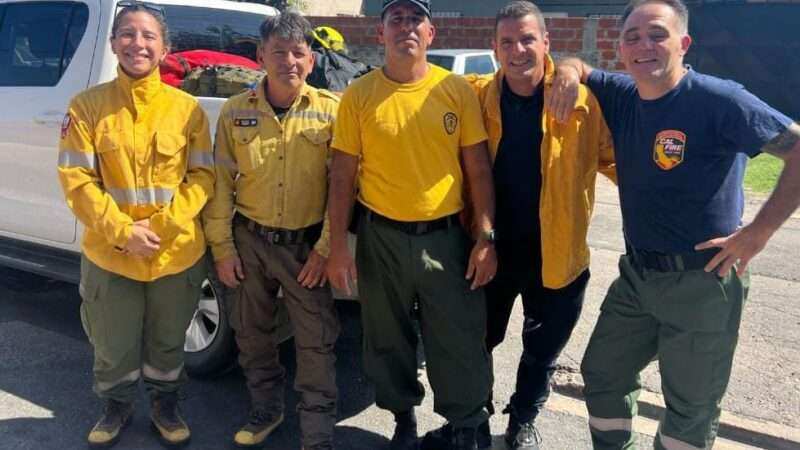 Bomberos de Garín colaboran en el combate de incendios en la Patagonia