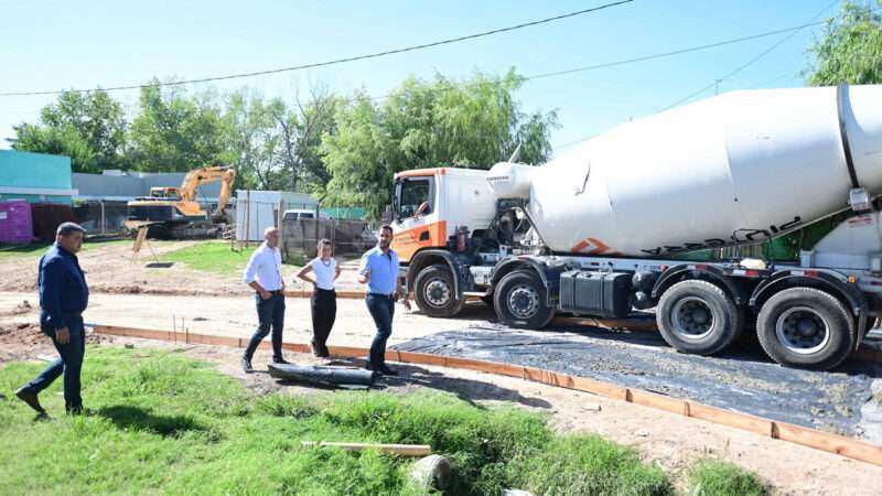 Belén de Escobar: avanza la construcción del noveno reservorio y la pavimentación de calles en barrios populares