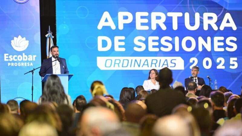 Apertura de Sesiones Ordinarias 2025: Sujarchuk reafirma el compromiso de transformar Escobar