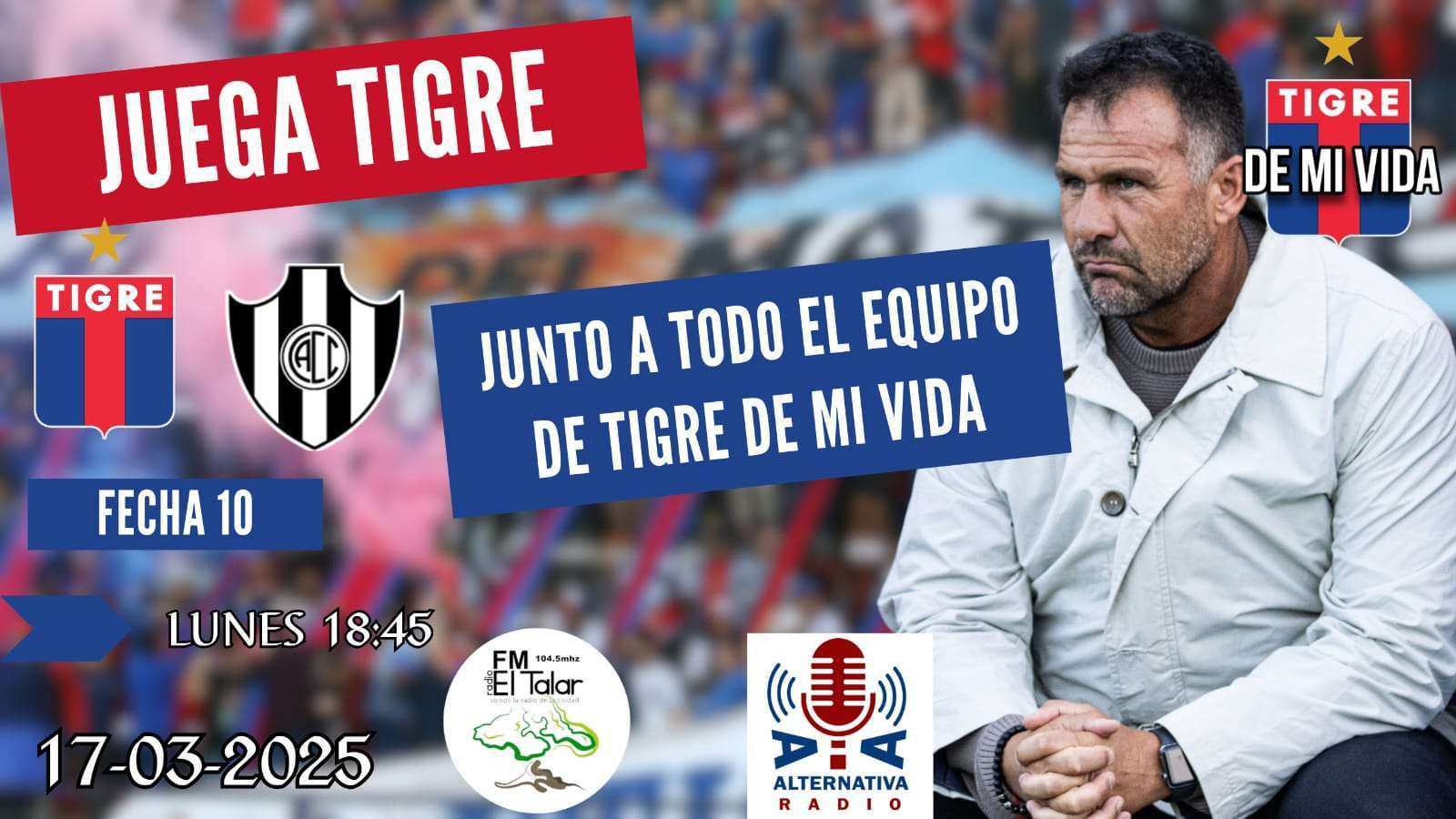 Tigre recibe a Central Córdoba en busca de su sexto triunfo consecutivo para trepar a la cima