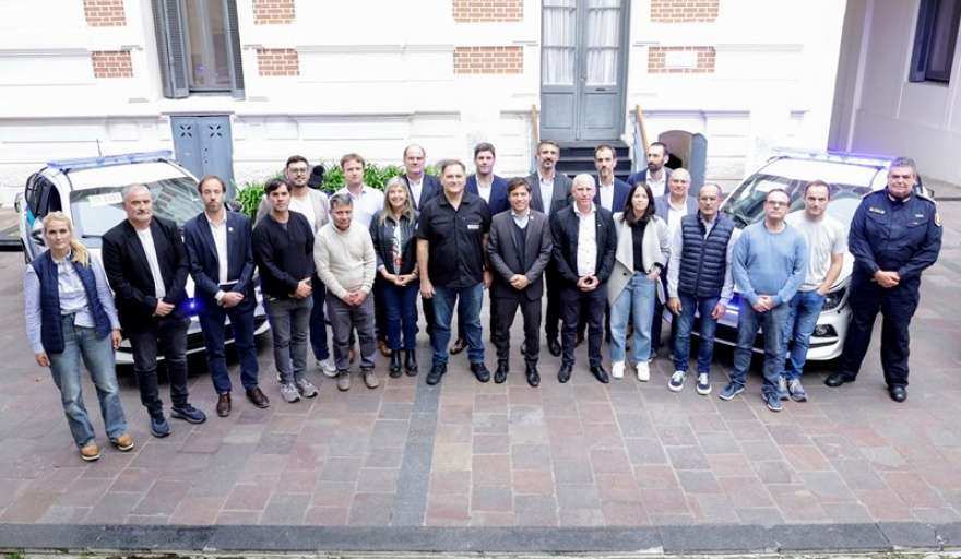 Kicillof encabezó el acto de adhesión de 19 municipios al Fondo de Fortalecimiento de la Seguridad