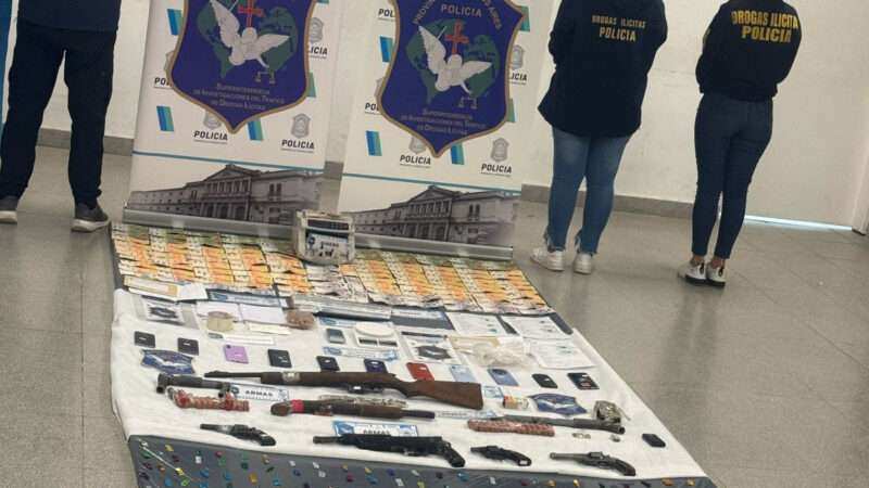 Megaoperativo en Maquinista Savio: desarticularon banda narcocriminal