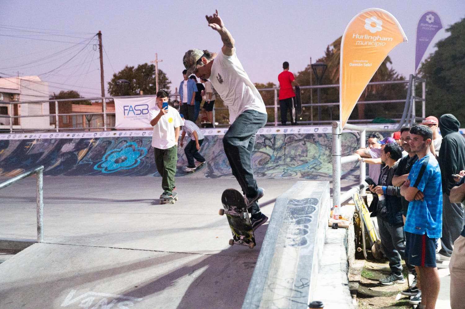 Final argentina de skate en Hurlingham: Selci entregó la copa y destacó la importancia de que los jóvenes puedan desarrollar su pasión en su propia ciudad