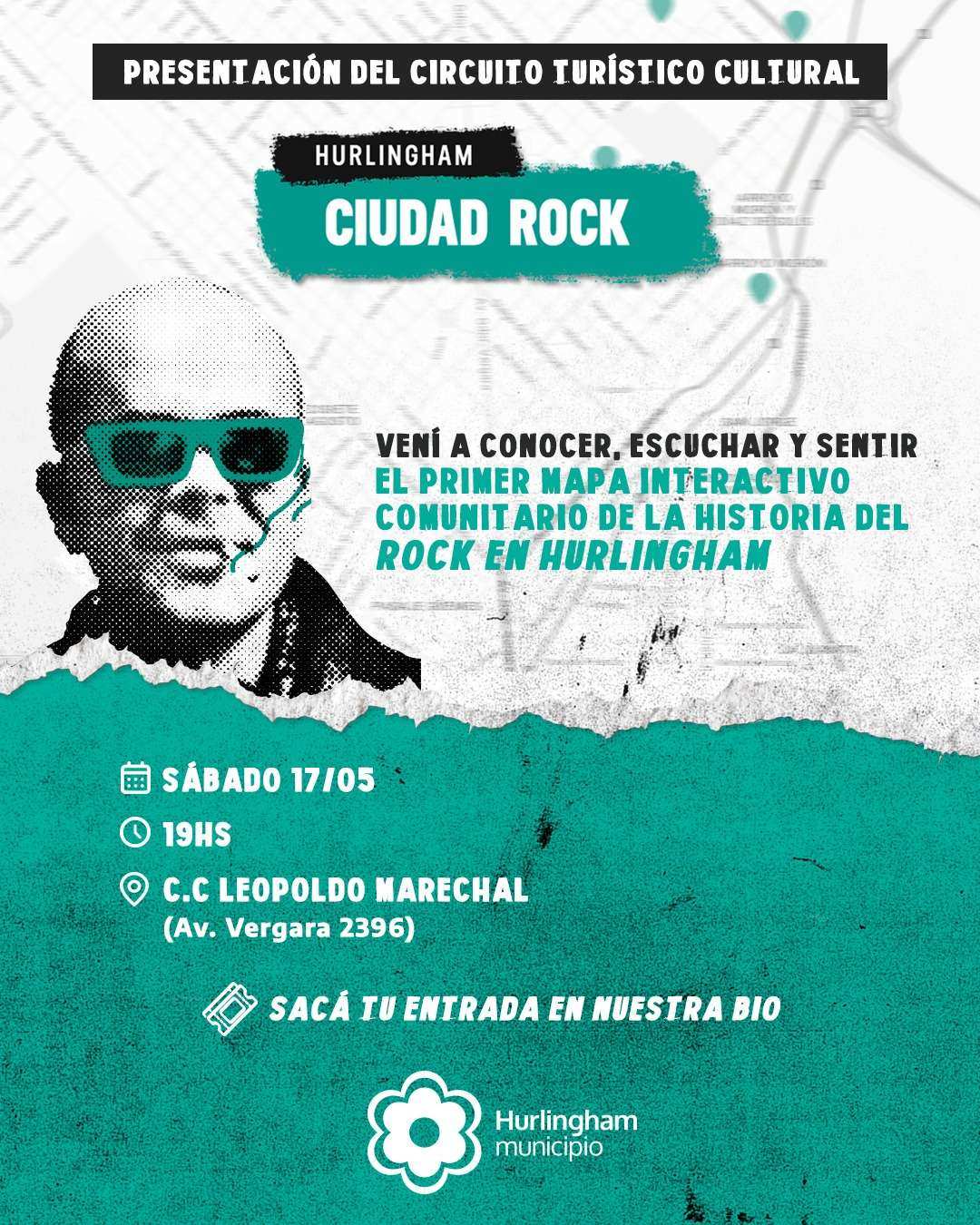 Hurlingham lanza CIUDAD ROCK, un circuito turístico que celebra la historia del rock local