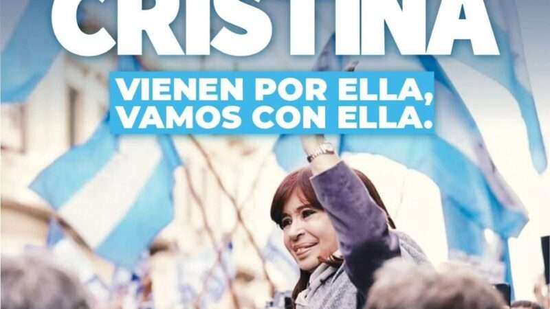 “Argentina con Cristina: masiva movilización a Comodoro Py el 18 de junio”