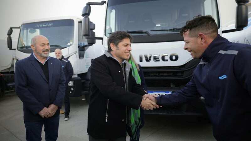 Kicillof recorrió la obra de la nueva planta potabilizadora para la Región Capital