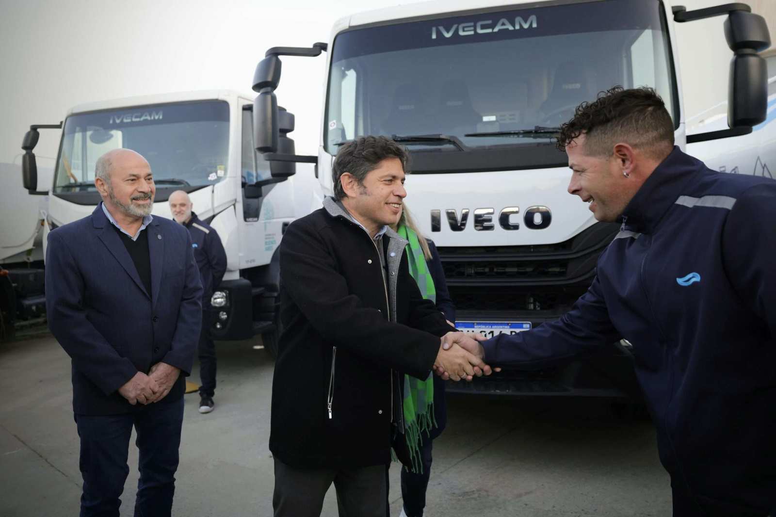 Kicillof recorrió la obra de la nueva planta potabilizadora para la Región Capital
