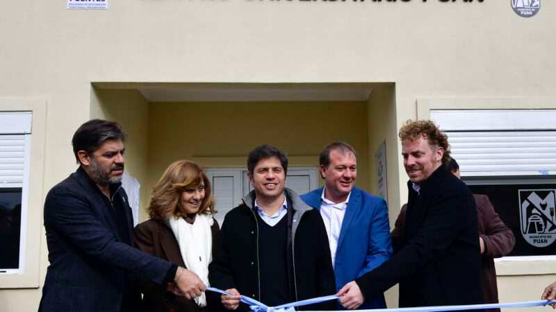 Kicillof inauguró un nuevo Centro Universitario en Puan