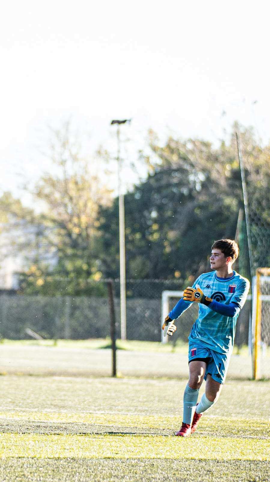 Tomás Ortolani, arquero de la Séptima de Tigre: “El fútbol es parte de mi vida y mi sueño es atajar en Primera”