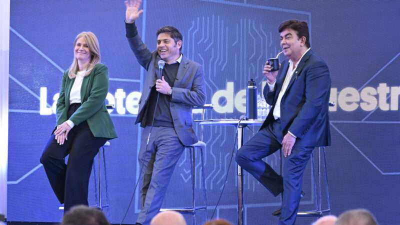 Kicillof y Magario encabezaron la apertura de la Expo “Hecho en MTZ”