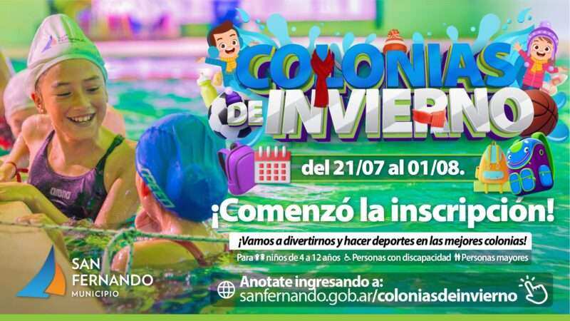 San Fernando inició la inscripción a sus Colonias deInvierno 2025
