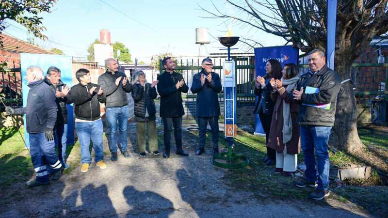 Gas natural para Garín: Sujarchuk reactivó e inauguró una obra abandonada por Nación