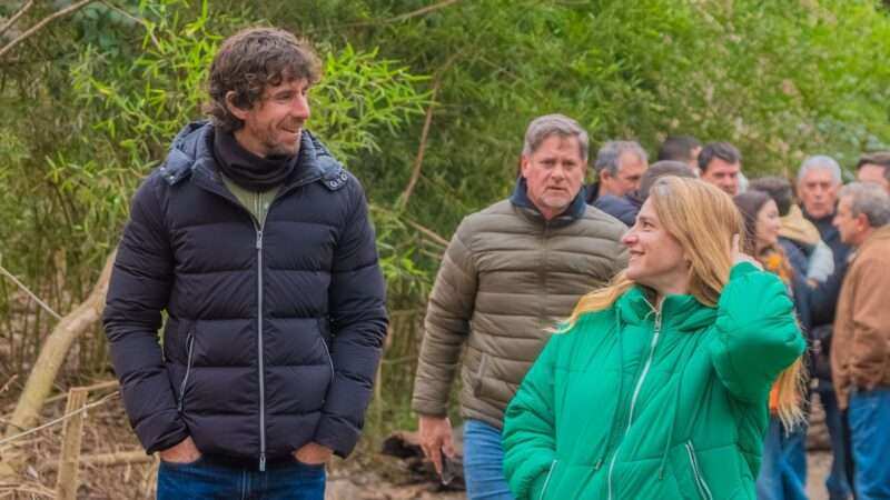 Juan y Eva Andreotti inauguraron un nuevo espacio verde frente al río en el EcoParque de San Fernando