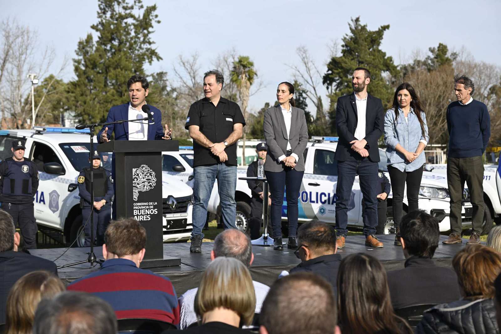 Kicillof en Hurlingham: entrega de patrulleros con Selci y contundente apoyo a la candidatura de Flor Lampreabe