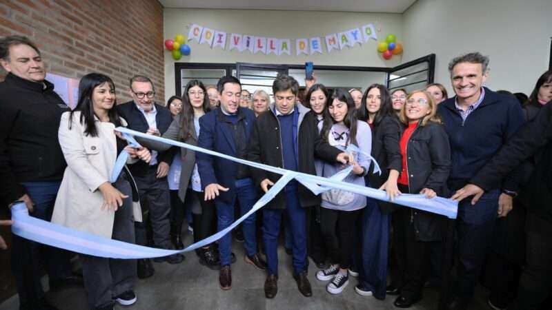Kicillof y Katopodis inauguraron un nuevo Centro de Desarrollo Infantil