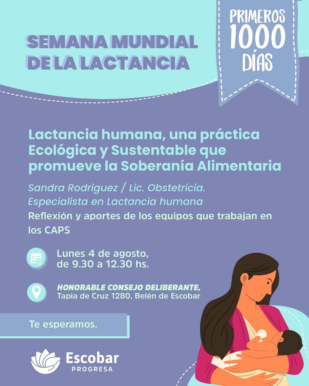 Jornada por la Semana Mundial de la Lactancia en el HCD de Escobar