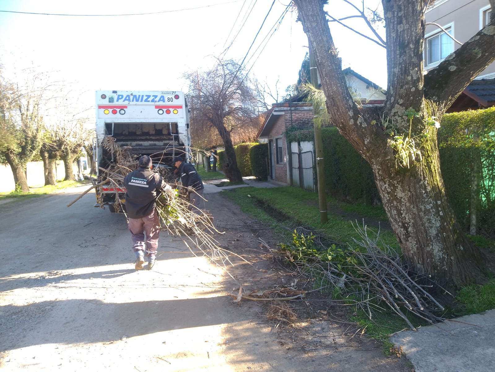 Cronograma del sistema municipal de recolección de ramas para esta semana