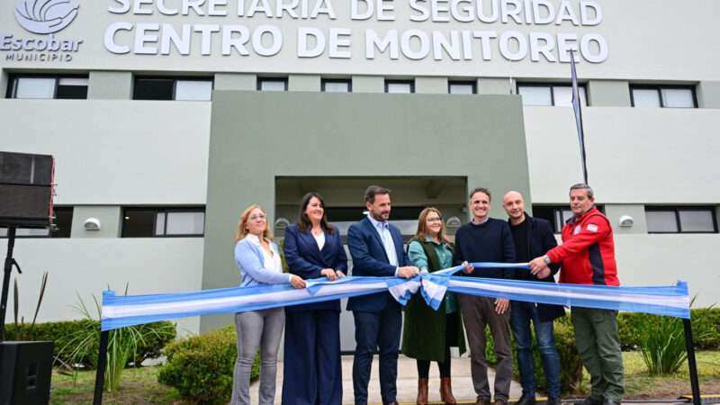Escobar refuerza su seguridad: inauguraron la ampliación del Centro de Monitoreo y presentaron nuevos patrulleros