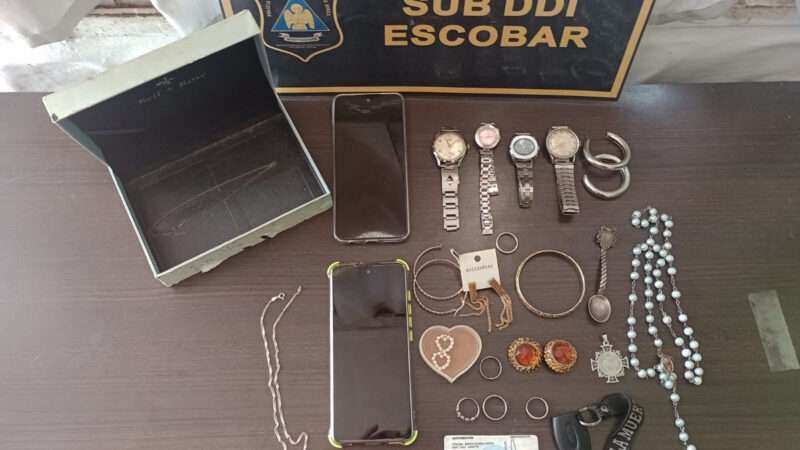 Tres detenidos por una entradera a una pareja de adultos mayores en Belén de Escobar