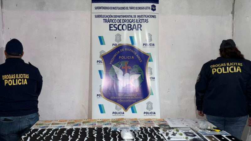 Otro golpe al narcomenudeo en Escobar gracias al trabajo conjunto entre la Policía Municipal y Bonaerense