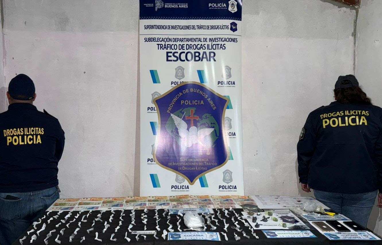 Otro golpe al narcomenudeo en Escobar gracias al trabajo conjunto entre la Policía Municipal y Bonaerense