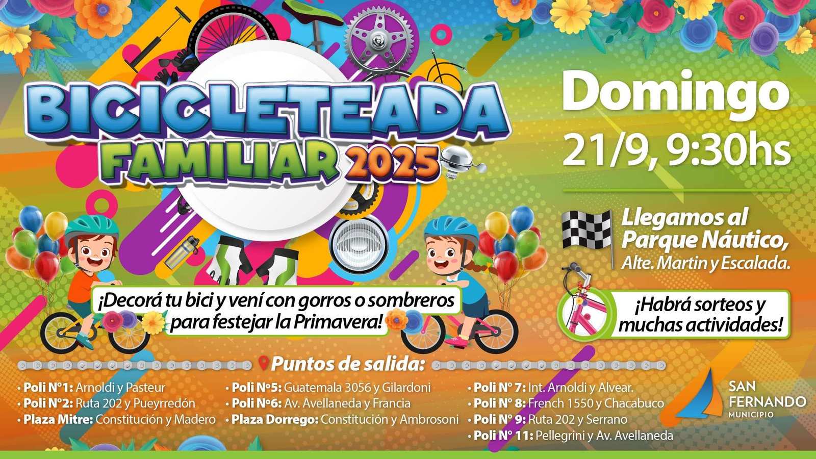 San Fernando se prepara para una nueva Bicicleteada Familiar