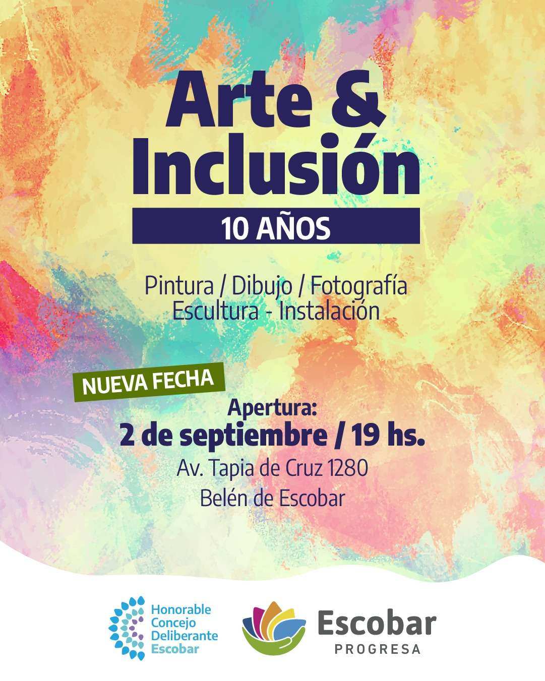 Escobar inaugura la 10ª edición de “Arte & Inclusión”