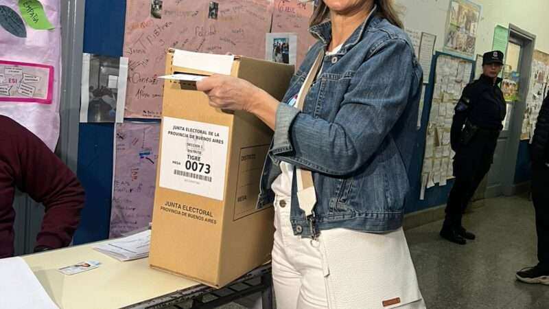 Malena Galmarini votó en Tigre: “Votar es la mejor manera de cuidar la democracia”.