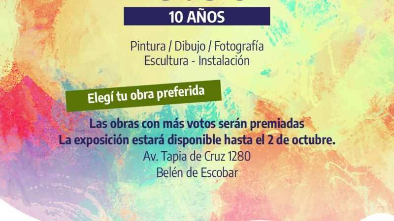 Décima edición de “Arte & Inclusión” en Escobar: una muestra abierta a toda la comunidad