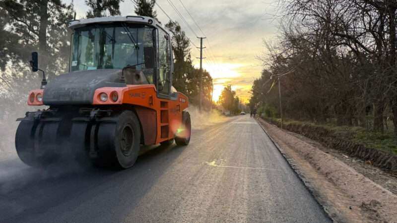 La Municipalidad de Escobar continúa con importantes obras de pavimentación y estabilizado en el distrito