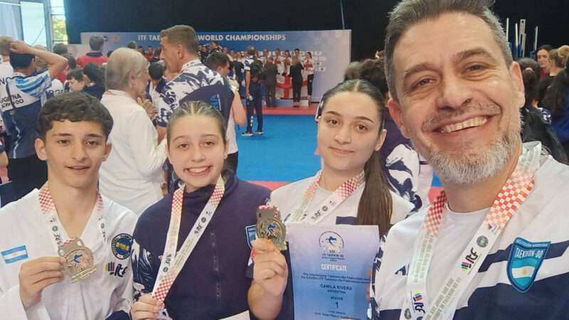Escobarenses se consagraron campeones en el Mundial de Taekwondo ITF en Croacia