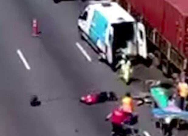 Accidente en la Panamericana: mejora la salud del socorrista de Defensa Civil herido durante el operativo