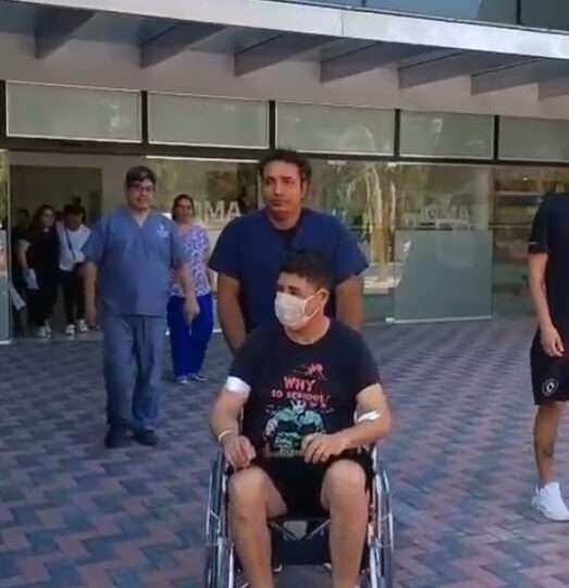 El socorrista de Defensa Civil herido en la Panamericana fue dado de alta: “Estoy bien y muy agradecido” 