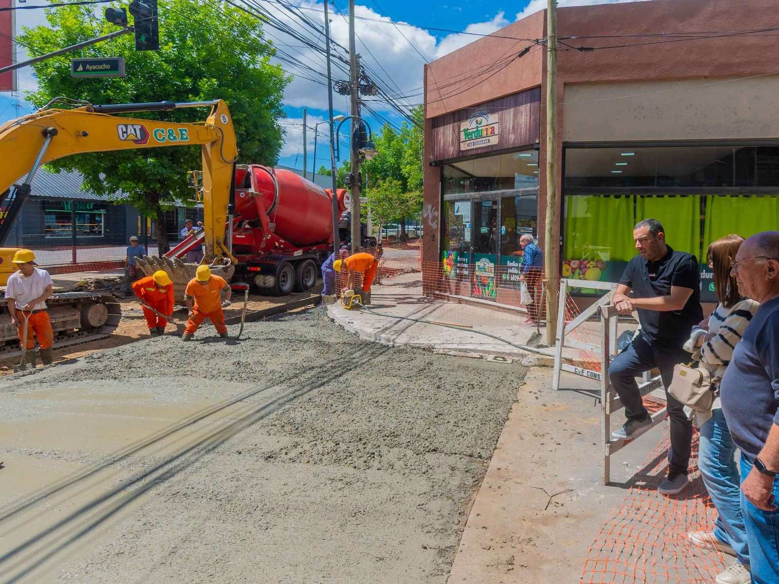Avanza un nuevo tramo de renovación de la Av. Perón en San Fernando