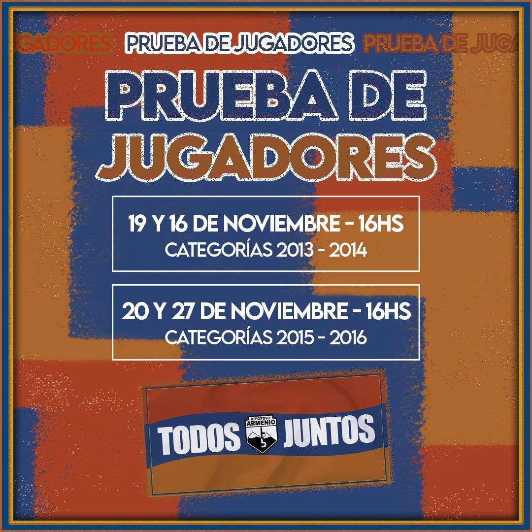Prueba de Jugadores y Arqueros del Club Deportivo Armenio