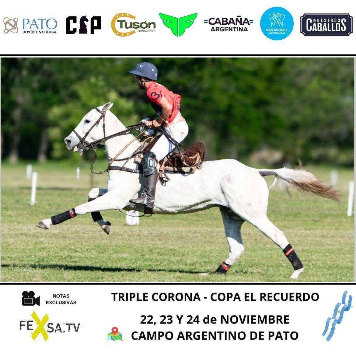 Triple Corona Argentina de Pato 2025: fin de semana largo con la Copa El Recuerdo y novedades del Polo nacional