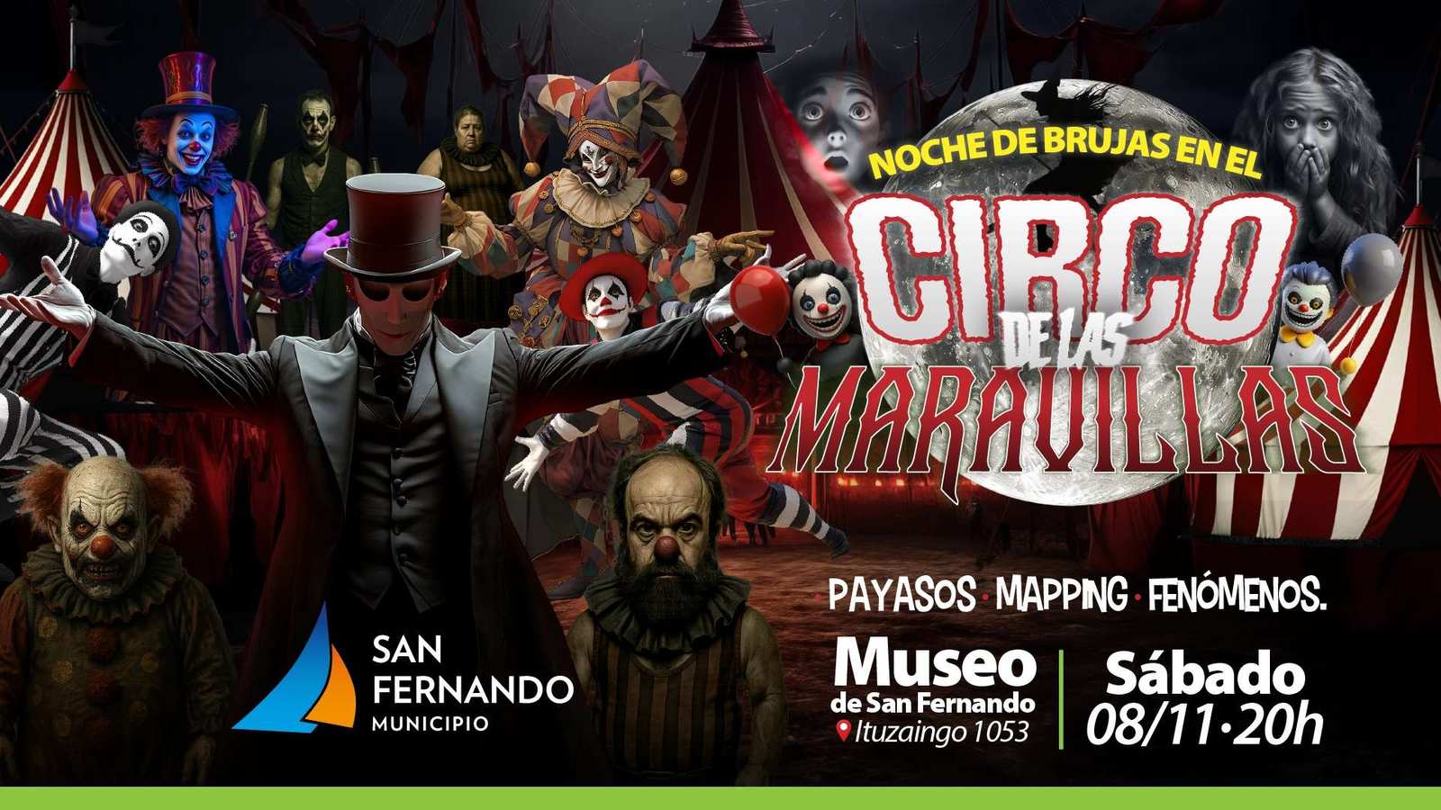 Un espectáculo de terror se presentará este sábado en el Museo de San Fernando