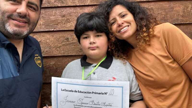 Con 9 años, Jerónimo Benítez terminó la Primaria  y su familia acompaña a otras con altas capacidades